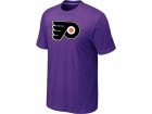 NHL Philadelphia Flyers Big & Tall Logo Purple T-Shirt