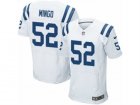 Mens Nike Indianapolis Colts #52 Barkevious Mingo Elite White NFL Jersey