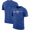 New York Giants Nike Sideline Velocity Performance T-Shirt Heathered Royal