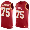 Mens Nike Kansas City Chiefs #75 Parker Ehinger Limited Red Player Name & Number Tank Top NFL Jersey