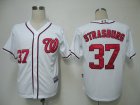 MLB Washington Nationals #37 Strasburg White[Cool Base]