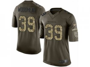 Mens Nike Baltimore Ravens #39 Danny Woodhead Limited Green Salute to Service NFL Jersey