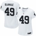Women's Nike Oakland Raiders #49 Jamize Olawale Limited White NFL Jersey