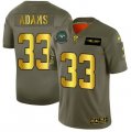 Nike Jets #33 Jamal Adams 2019 Olive Gold Salute To Service Limited Jersey