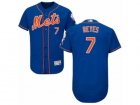Mens Majestic New York Mets #7 Jose Reyes Royal Blue Flexbase Authentic Collection MLB Jersey