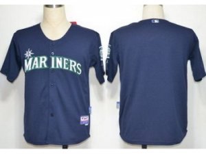 mlb Seattle Mariners Blank Blue MLB Jerseys