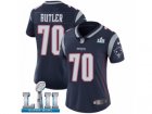 Women Nike New England Patriots #70 Adam Butler Navy Blue Team Color Vapor Untouchable Limited Player Super Bowl LII NFL Jersey