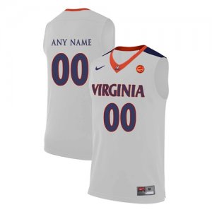 Virginia Cavaliers White Mens Customized College Basketball Jersey