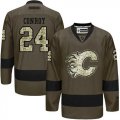 Calgary Flames #24 Craig Conroy Green Salute to Service Stitched NHL Jersey