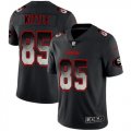 Nike 49ers #85 George Kittle Black Arch Smoke Vapor Untouchable Limited Jersey