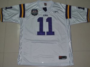 NCAA BCS LSU Tigers #11 Spencer Ware white