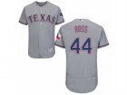 Mens Majestic Texas Rangers #44 Tyson Ross Grey Flexbase Authentic Collection MLB Jersey