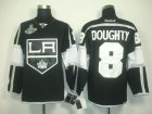 nhl jerseys los angeles kings #8 doughty black-white[2012 stanley cup champions]