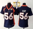 Women Nike Broncos #56 Shane Ray Blue Alternate Super Bowl 50 NFL Jersey