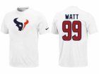 Nike Houston Texans #99 Watt Name & Number White T-Shirt