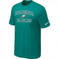 Philadelphia Eagles Heart & Soul Green T-Shirt