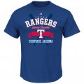 MLB Men's Texas Rangers Majestic 2016 Heart and Soul Spring Training T-Shirt - Blue