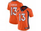 Women Nike Denver Broncos #13 Trevor Siemian Vapor Untouchable Limited Orange Team Color NFL Jersey