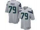 Mens Nike Seattle Seahawks #79 Ethan Pocic Game Grey Alternate NFL Jersey
