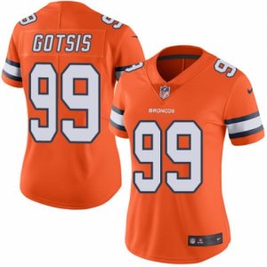 Women\'s Nike Denver Broncos #99 Adam Gotsis Limited Orange Rush NFL Jersey