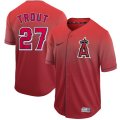 Angels #27 Mike Trout Red Drift Fashion Jersey