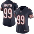Women's Nike Chicago Bears #99 Dan Hampton Limited Navy Blue Rush NFL Jersey