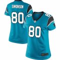 Women's Nike Carolina Panthers #80 Scott Simonson Limited Blue Alternate NFL Jersey