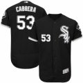 Men's Majestic Chicago White Sox #53 Melky Cabrera Black Flexbase Authentic Collection MLB Jersey