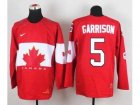 nhl jerseys team canada #5 garrison red[2014 world championship]