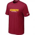Nike Kansas City Chiefs Sideline Legend Authentic Font T-Shirt RED