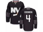 Mens Reebok New York Islanders #4 Dennis Seidenberg Authentic Black Third NHL Jersey