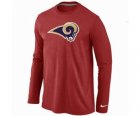 Nike St.Louis Rams Logo Long Sleeve T-Shirt RED