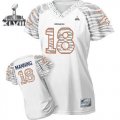 2014 super bowl xlvii nike women nfl jerseys denver broncos #18 manning field flirt fashion white[zebra]