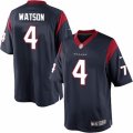 Mens Nike Houston Texans #4 Deshaun Watson Limited Navy Blue Team Color NFL Jersey