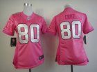 Nike Women New York Giants #80 Victor Cruz Pink Jerseys[love s]