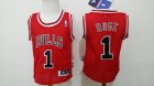 babywear NBA Chicago Bulls #1 rose Red jerseys
