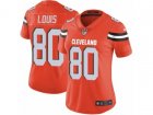 Women Nike Cleveland Browns #80 Ricardo Louis Vapor Untouchable Limited Orange Alternate NFL Jersey