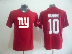 New York Giants 10 Eli Manning Name & Number T-Shirt Red