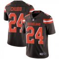 Nike Browns #24 Nick Chubb Brown Vapor Untouchable Limited Jersey