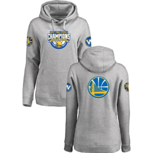 Golden State Warriors 2017 NBA Champions Gray Womens Pullover Hoodie2