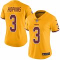 Women's Nike Washington Redskins #3 Dustin Hopkins Limited Gold Rush NFL Jersey