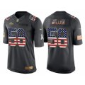 Men Denver Broncos #58 Von Miller Anthracite Salute to Service USA Flag Fashion Jersey
