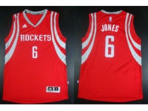 NBA Revolution 30 Houston Rockets #6 Terrence Jones Red Road Stitched Jerseys