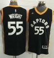 Toronto Raptors #55 Delon Wright Black Gold Stitched NBA Jersey