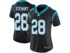 Women Nike Carolina Panthers #28 Jonathan Stewart Vapor Untouchable Limited Black Team Color NFL Jersey