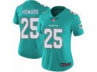 Women Nike Miami Dolphins #25 Xavien Howard Vapor Untouchable Limited Aqua Green Team Color NFL Jersey