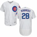 Mens Majestic Chicago Cubs #28 Kyle Hendricks White Home Flexbase Authentic Collection MLB Jersey