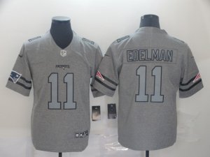 Nike Patriots #11 Julian Edelman 2019 Gray Gridiron Gray Vapor Untouchable Limited