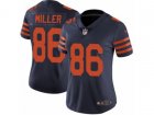 Women Nike Chicago Bears #86 Zach Miller Vapor Untouchable Limited Navy Blue 1940s Throwback Alternate NFL Jersey