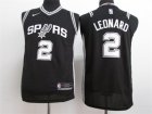 Spurs #2 Kawhi Leonard Black Youth Nike Authentic Jersey